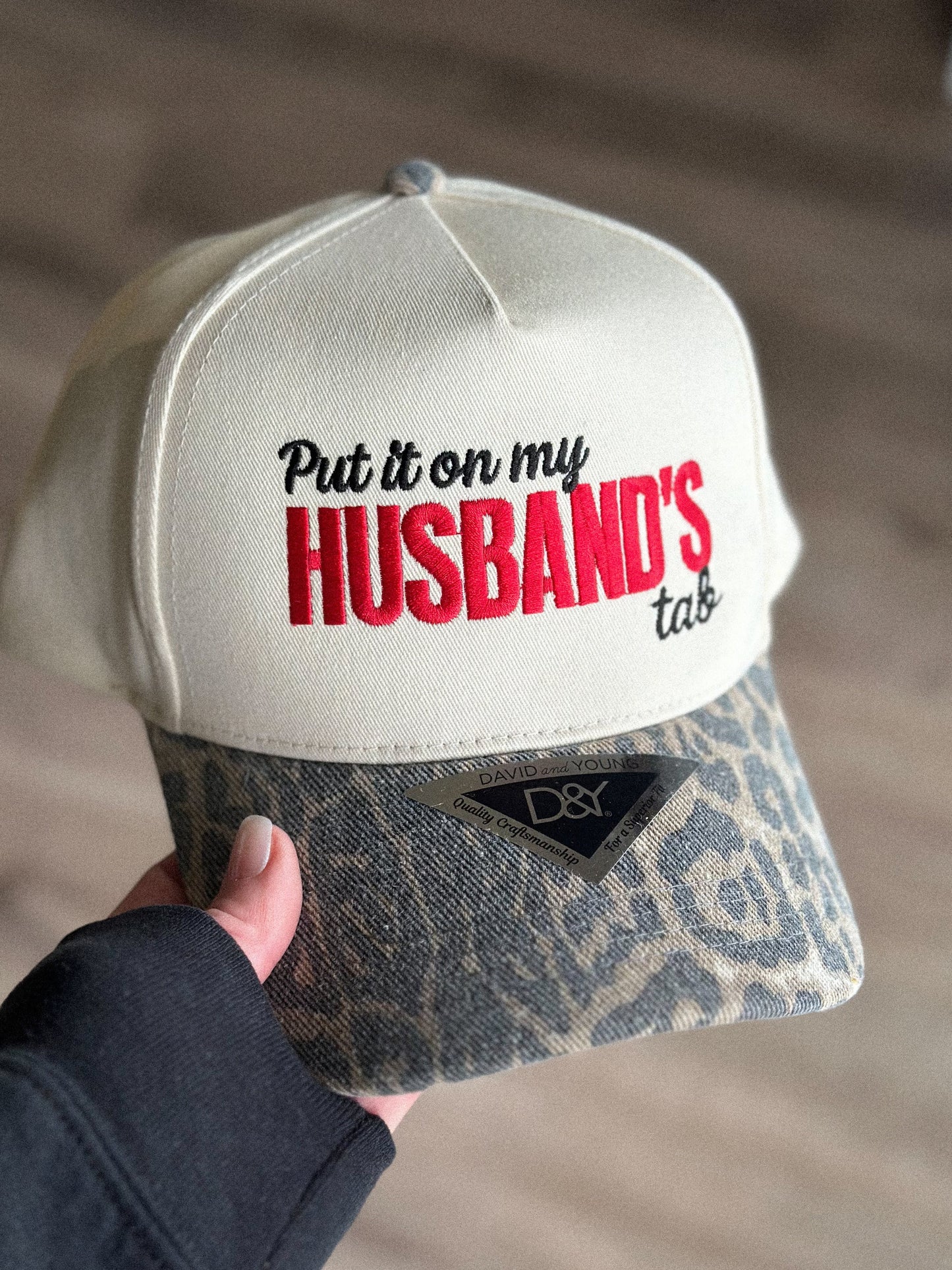 Put It On My Husband's Tab Snapback Hat