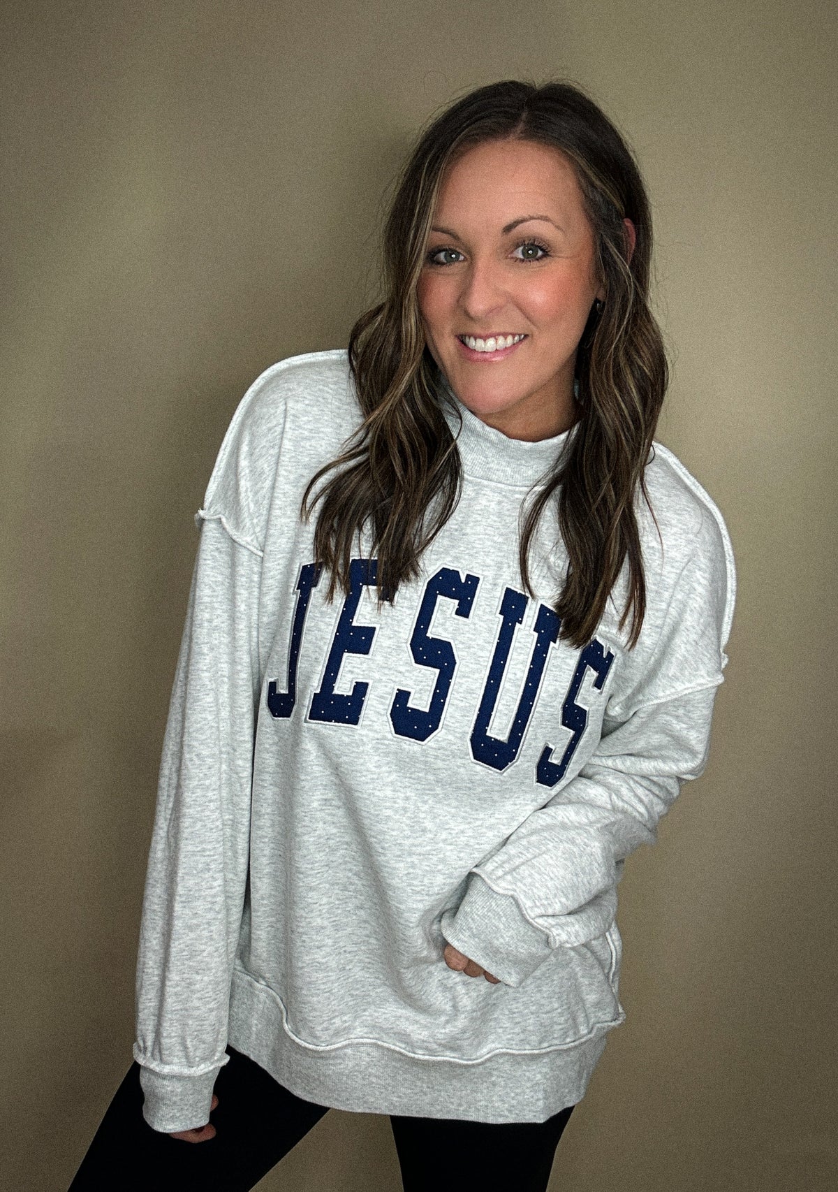 Jesus Mock Neck