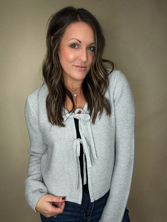 The Teegan Tie Cardigan