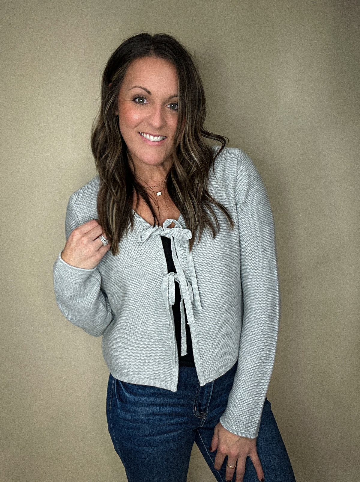 The Teegan Tie Cardigan