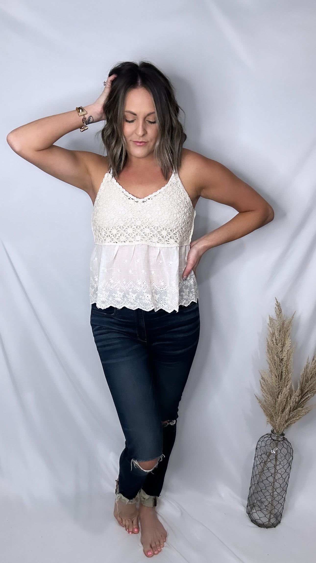 Madelyn Crochet Tank
