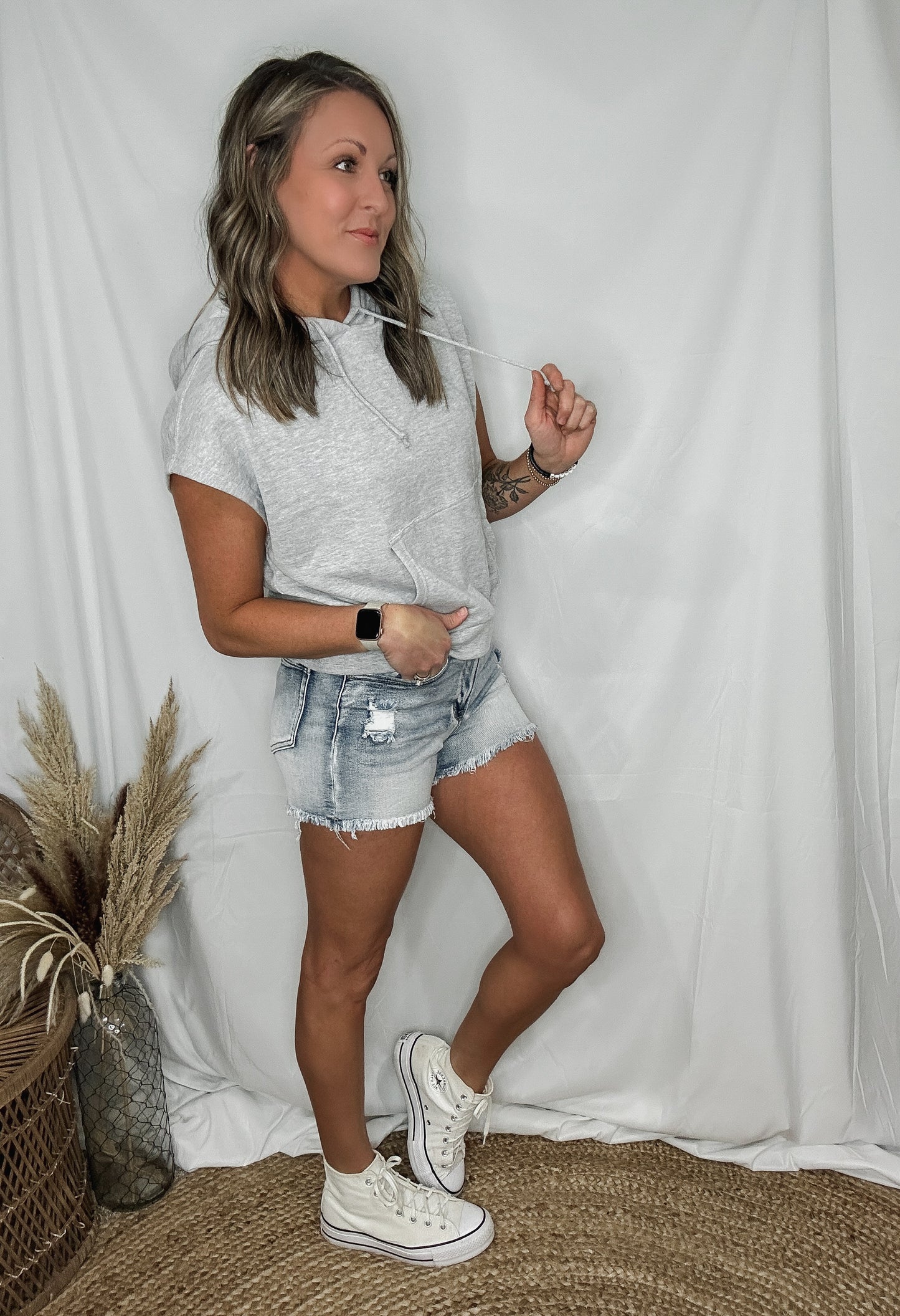 Monroe Medium Wash Denim Shorts