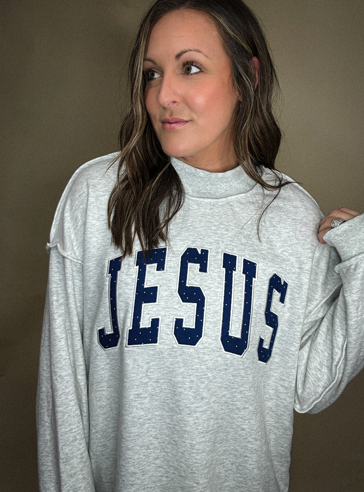 Jesus Mock Neck