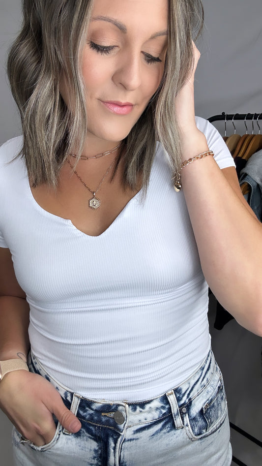 Notch So Basic Tee - White