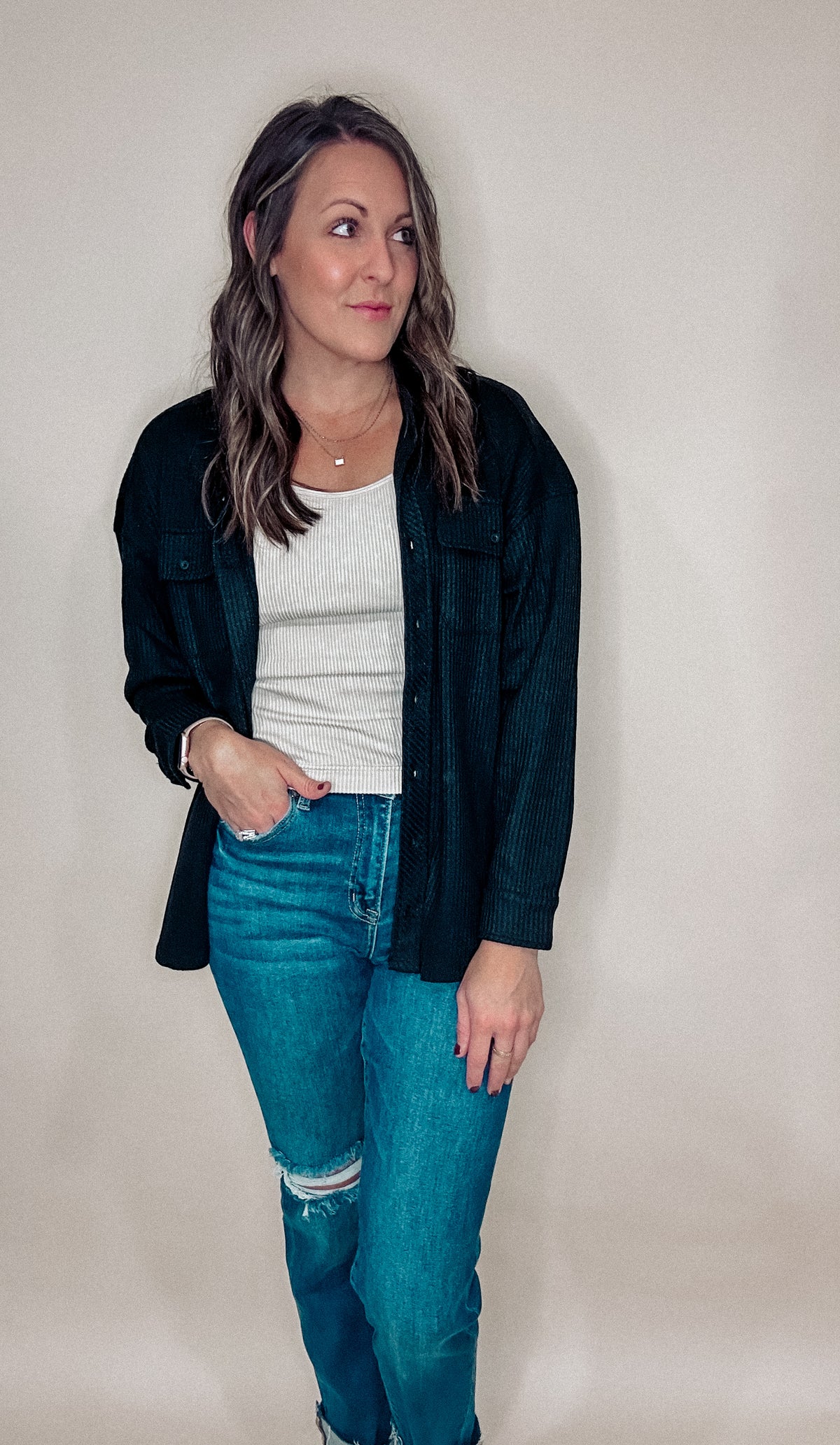 The Rowan Thermal Button Down
