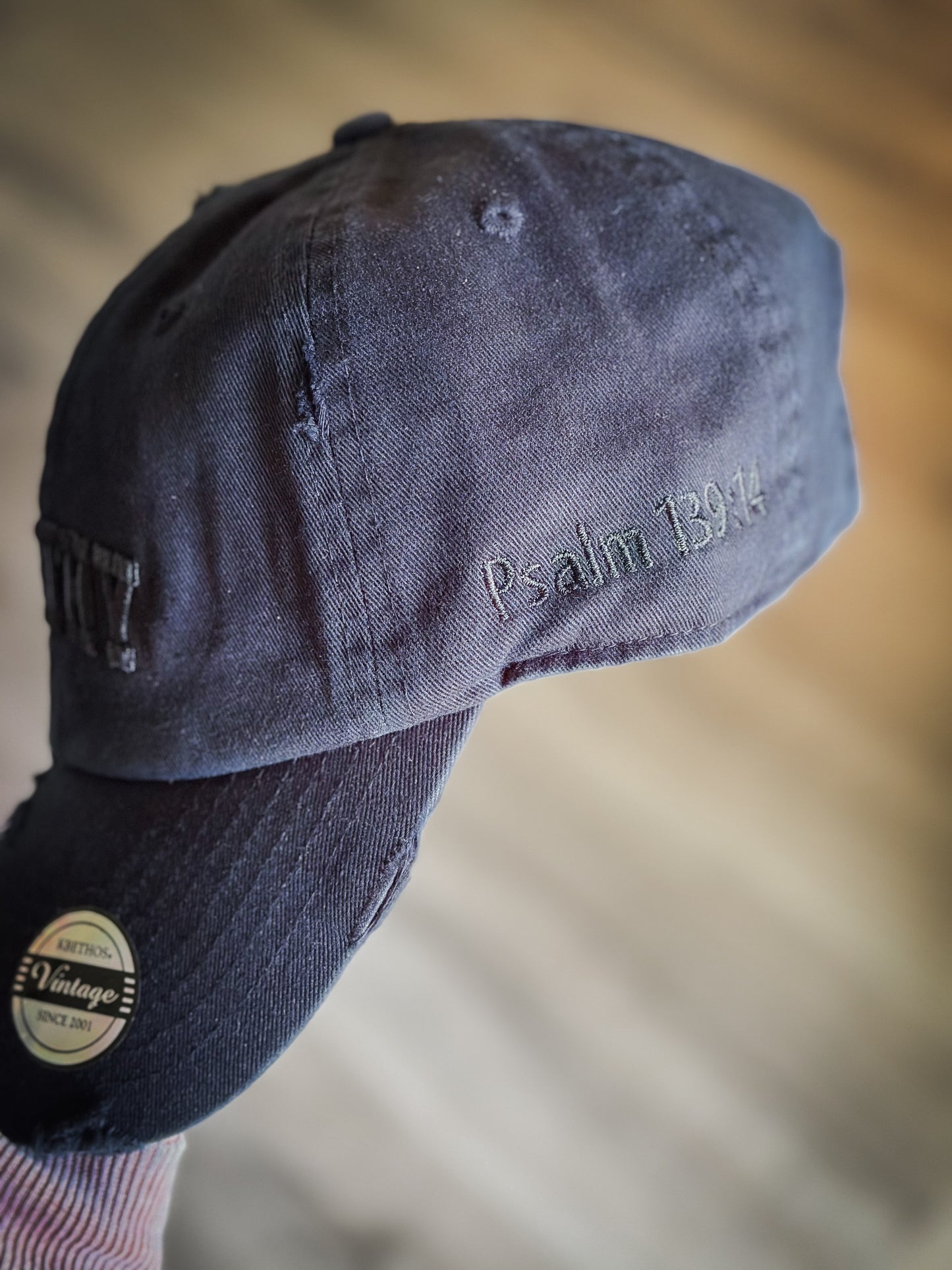 Worthy Distressed Black Baseball Cap