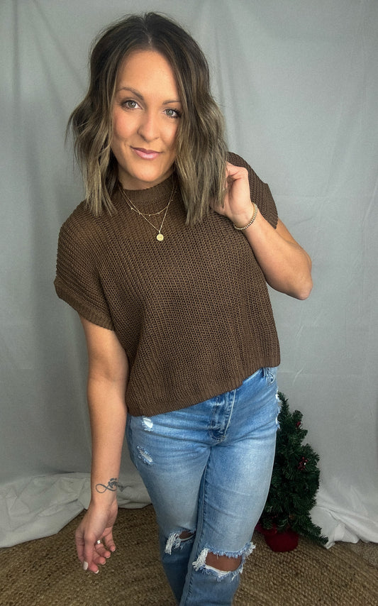 Espresso Yourself Knitted Top