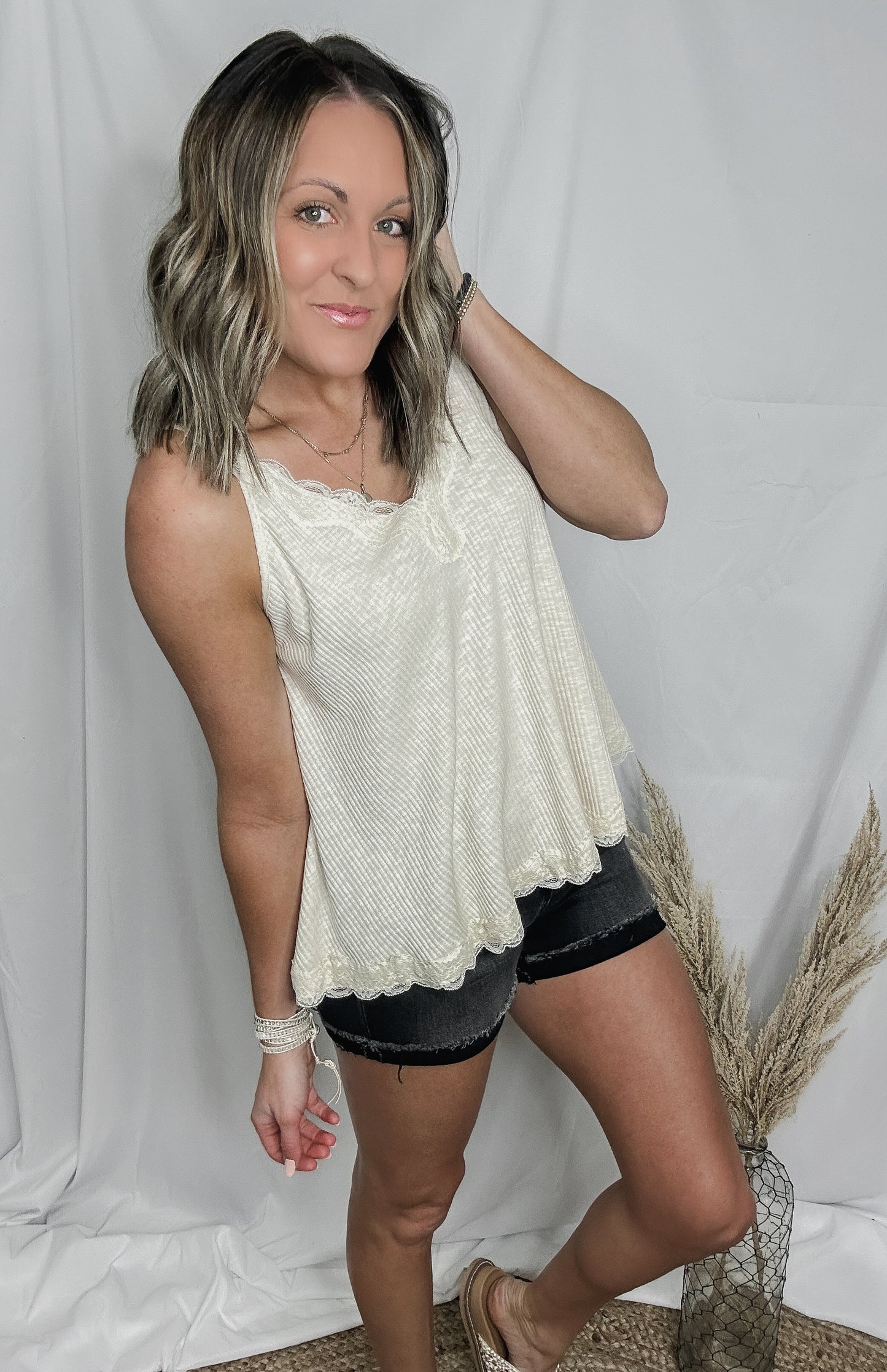 Grace In Lace Flowy Tank
