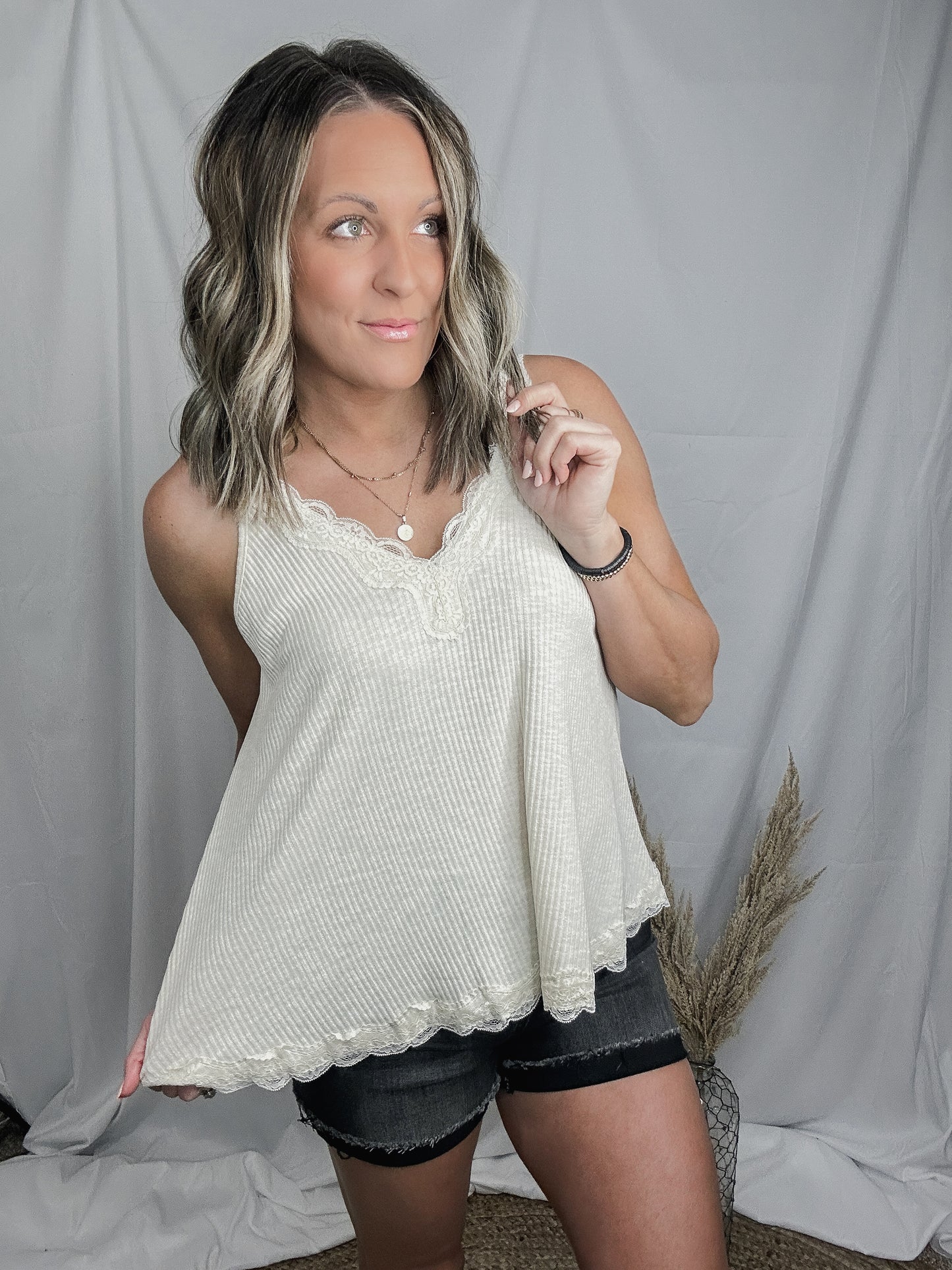 Grace In Lace Flowy Tank