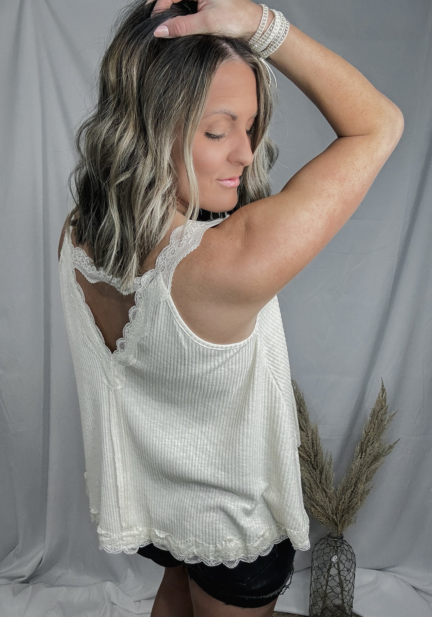 Grace In Lace Flowy Tank