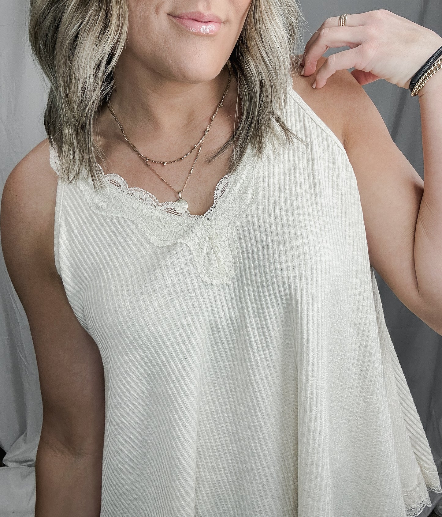 Grace In Lace Flowy Tank