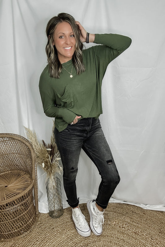 Laid Back Pocket Long Sleeve
