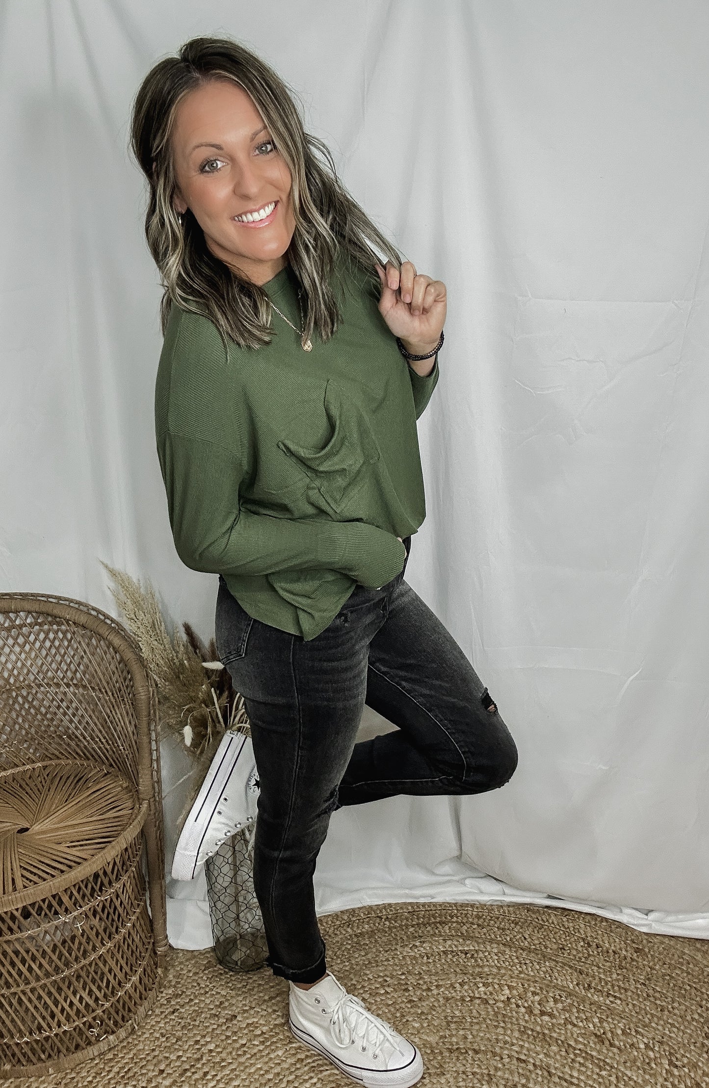 Laid Back Pocket Long Sleeve