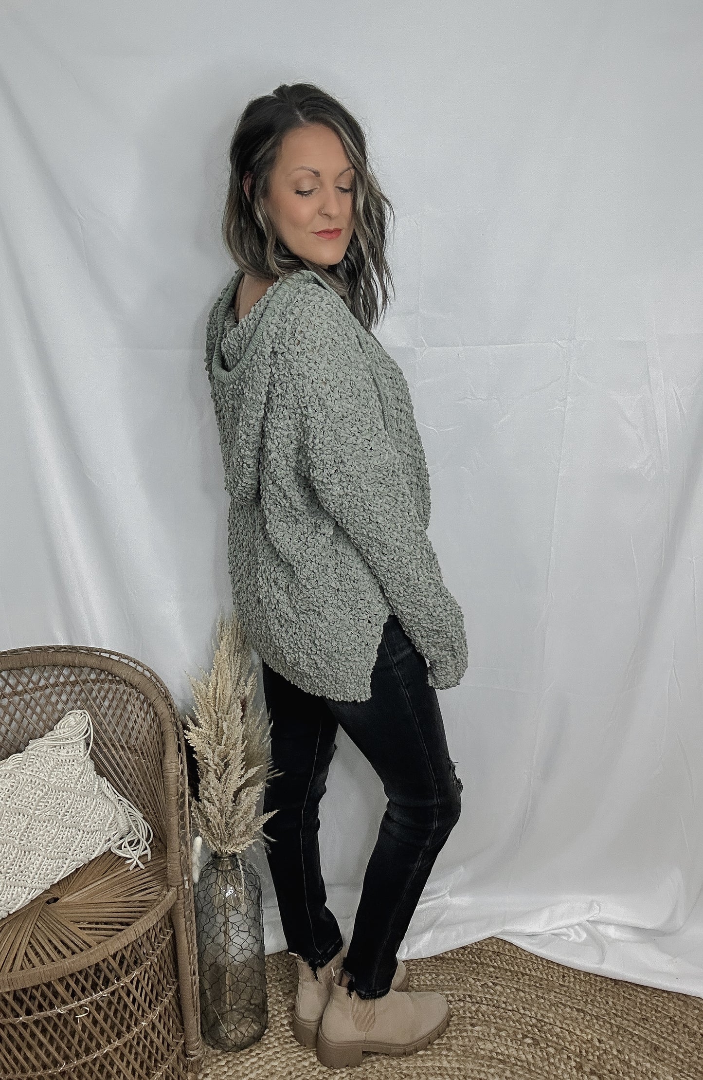 Sage Hoodie Sweater