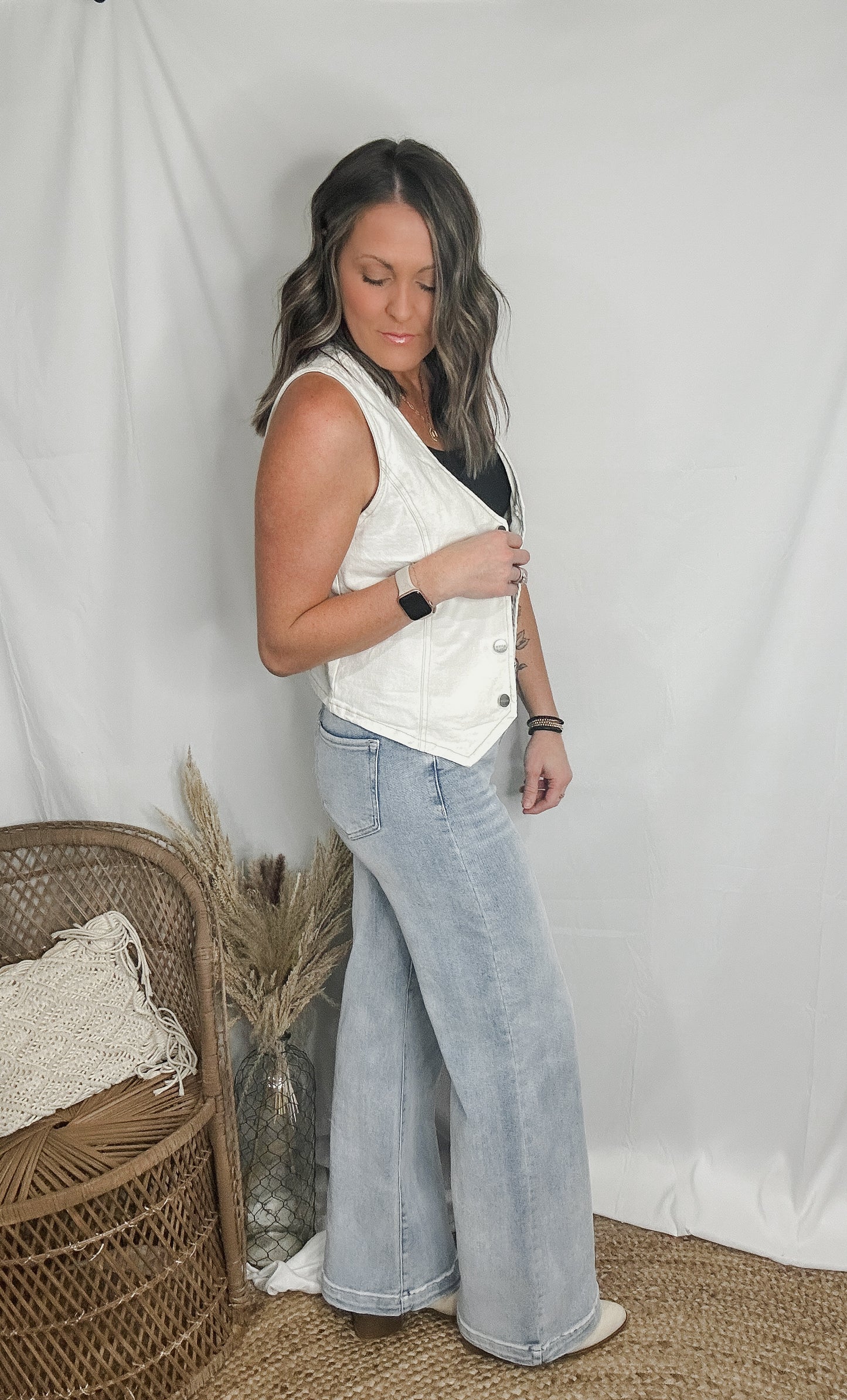 The Reese Risen Denim Vest