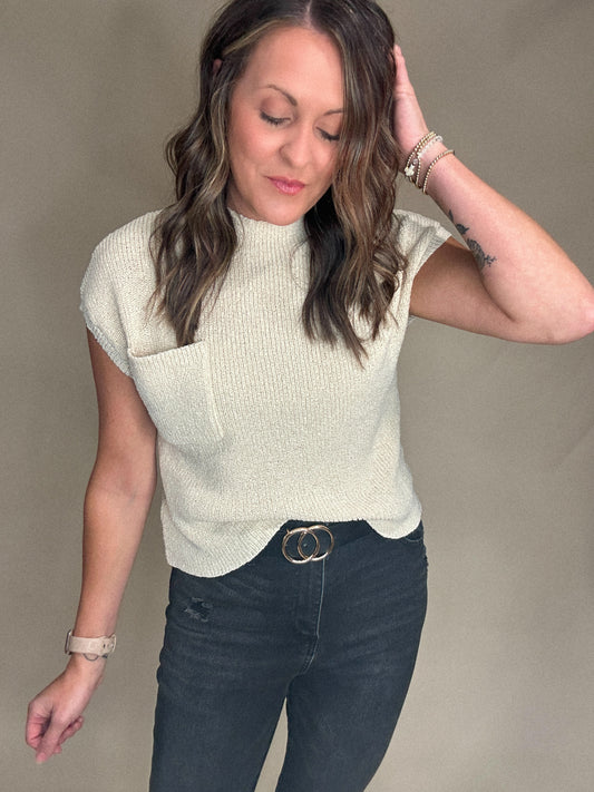 The Sienna Short Sleeve Sweater