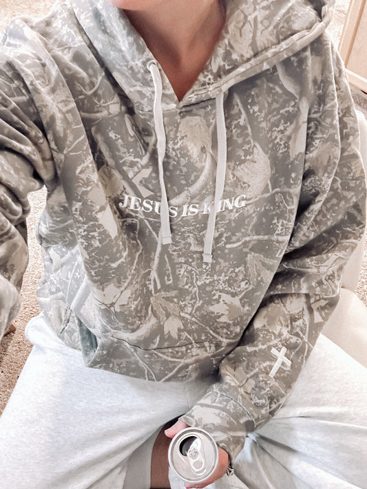 All Hail King Jesus Camo Hoodie