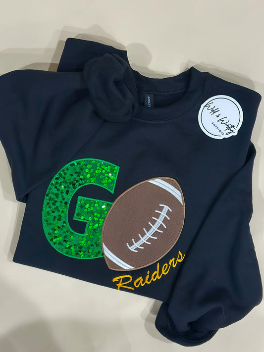 Go Football Custom School Crewneck