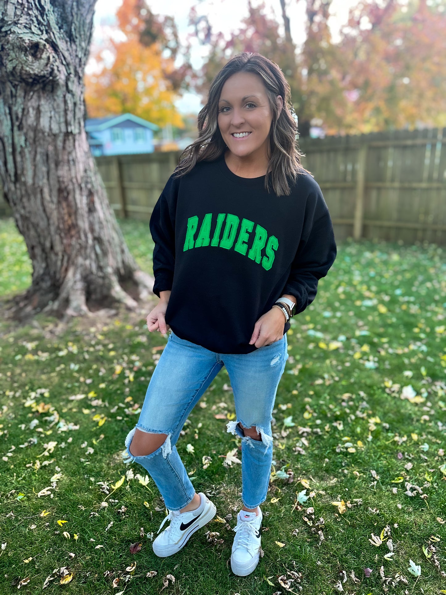 Raiders Two Toned Raggy Crew