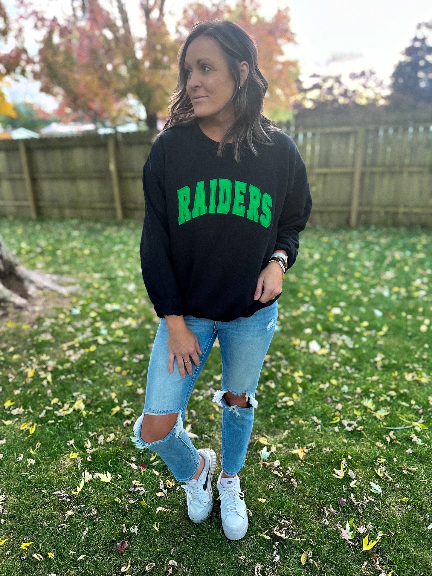 Raiders Two Toned Raggy Crew