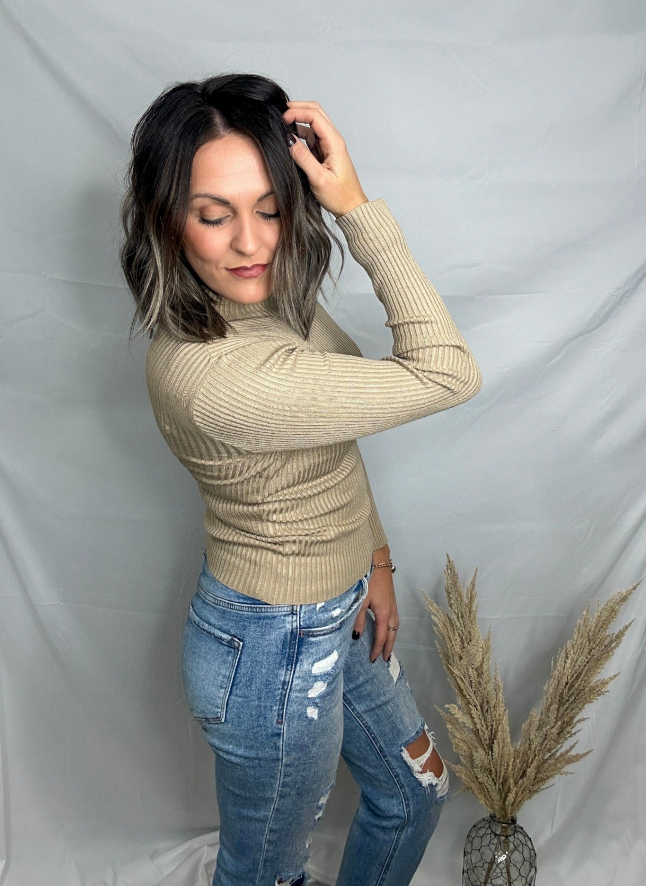 Monroe Mock Neck Long Sleeve