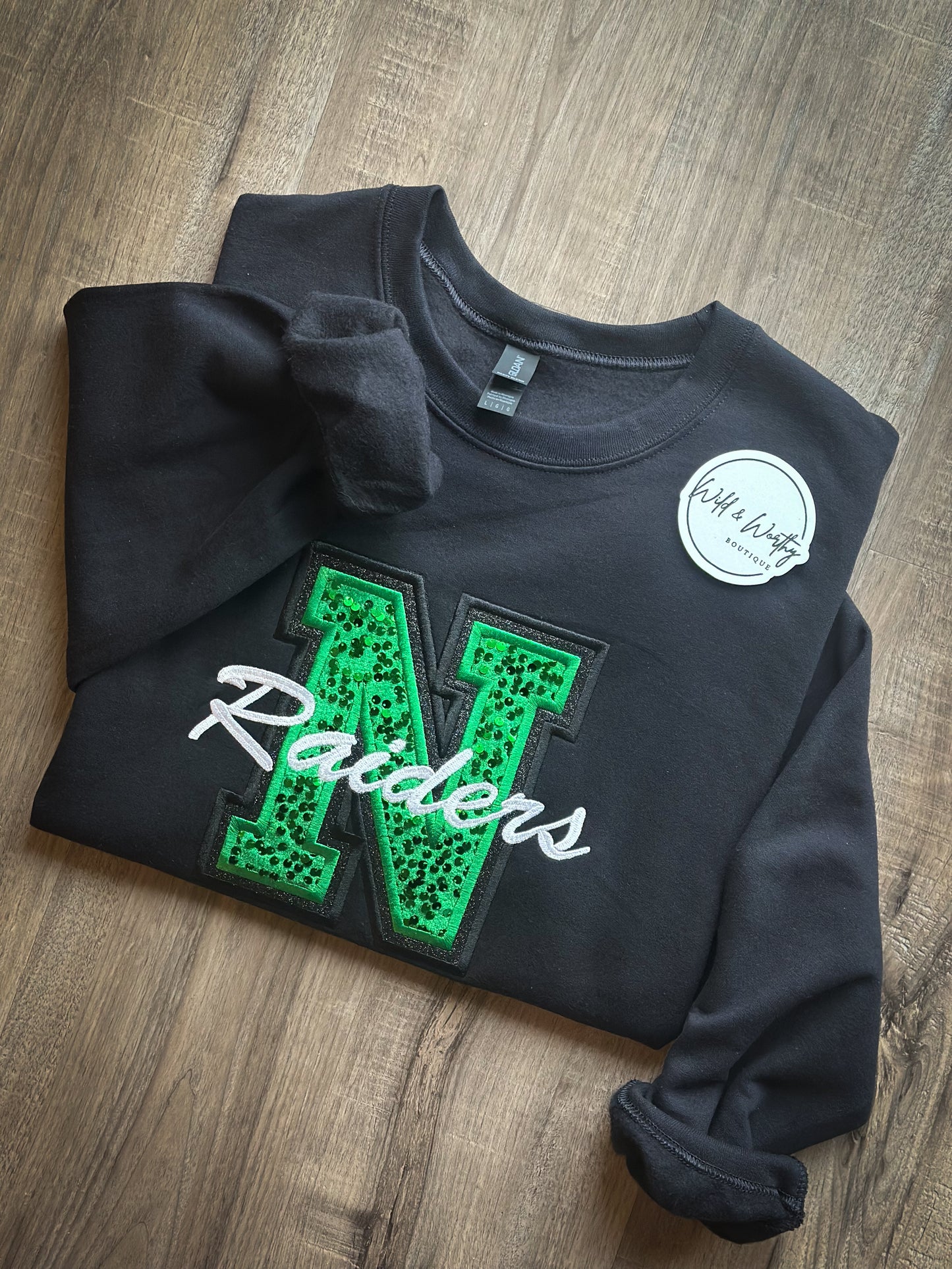 Sequin Spirit Varsity Crew