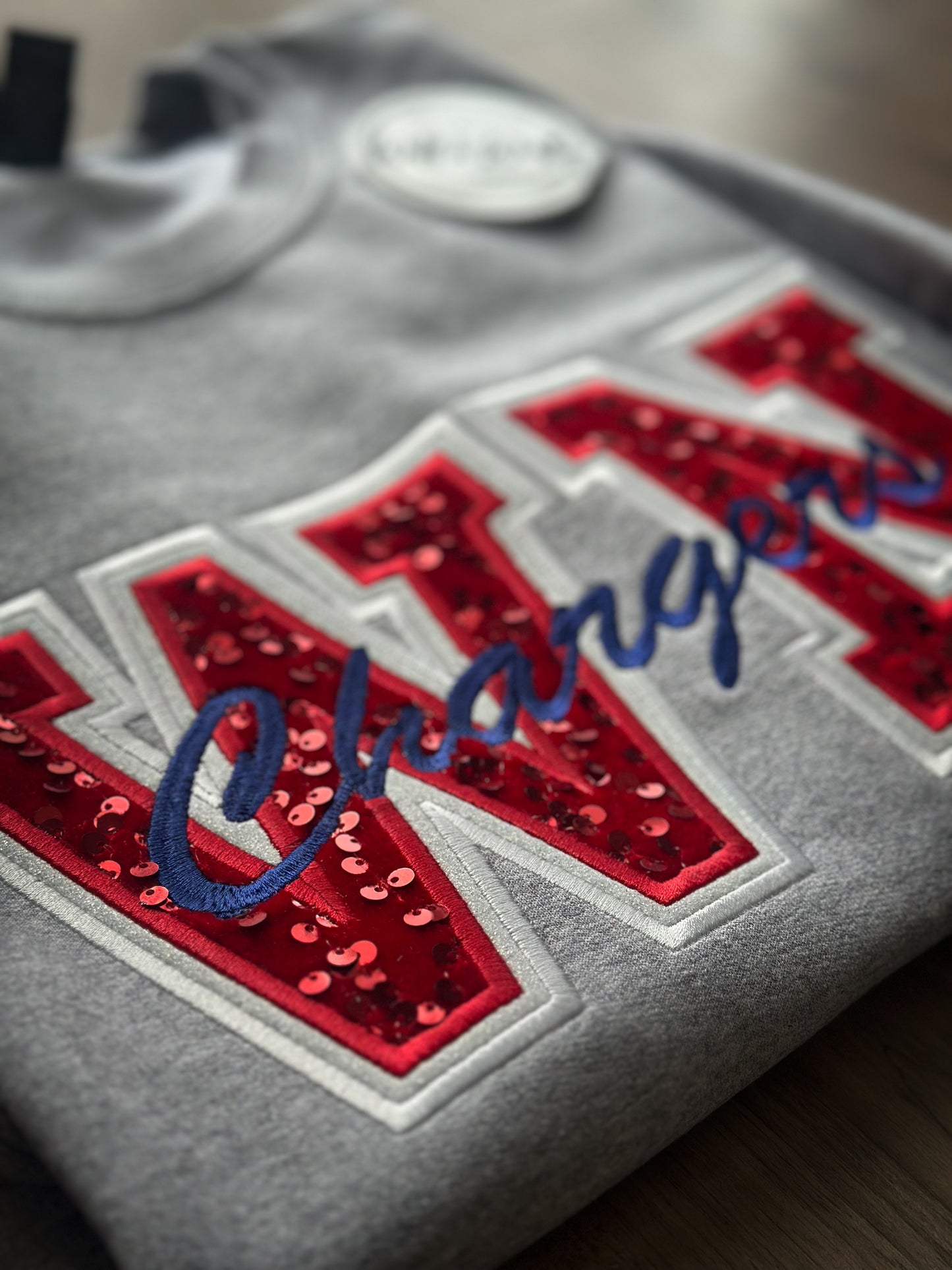 Sequin Spirit Varsity Crew - West Noble